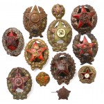 Badges of red commanders 