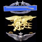 US qualifying army and navy badges