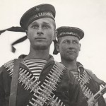 Photos of sailors and officers of the Soviet Navy