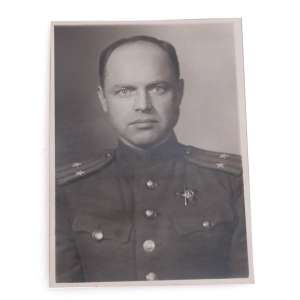 The photo of Lieutenant-Colonel of the red army