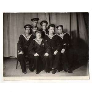 A large photograph of a group of sailors RCCF