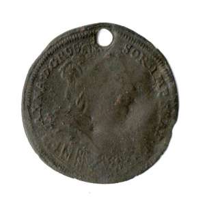 The coin with the image of Empress Anna Ioannovna