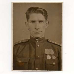Photo major of the red army, Malyshenko