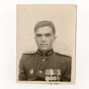 Photo the captain of artillery KA, V.F. Spiridonov