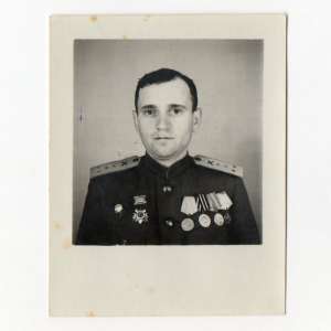 Photo the captain of the red army c suspended by order of the S