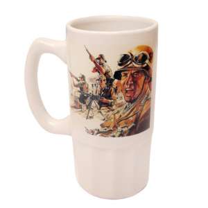 Beer mug with a picture of soldiers of Wehrmacht