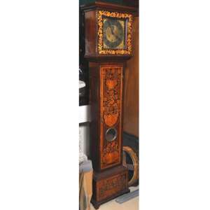 Inlaid grandfather clock in Baroque style