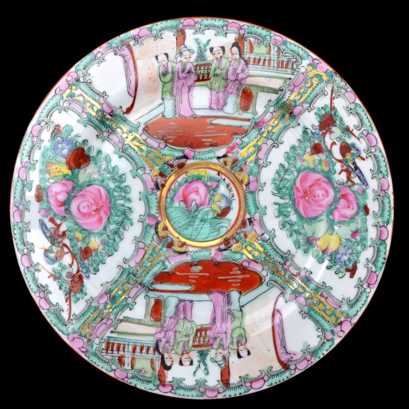 The decorative plate with Chinese story