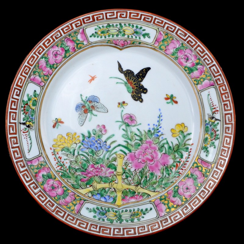 The decorative plate with Chinese story