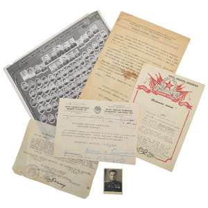 Lot of documents and photos of the chief of the political Department of the Voronezh Suvorov WU A. Grinenko