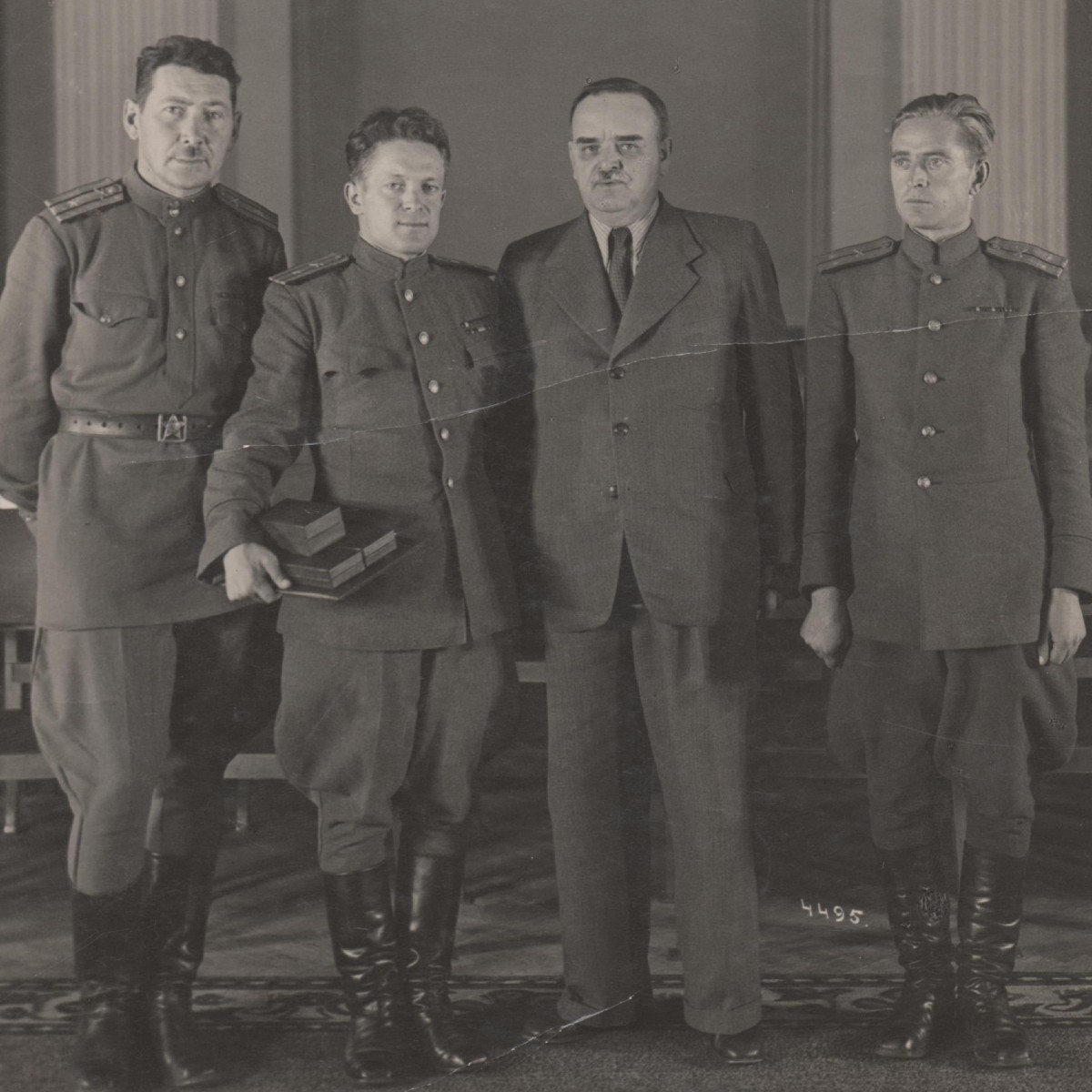 Photo ceremony officers of the red army in the Kremlin, N.M. Shvernik