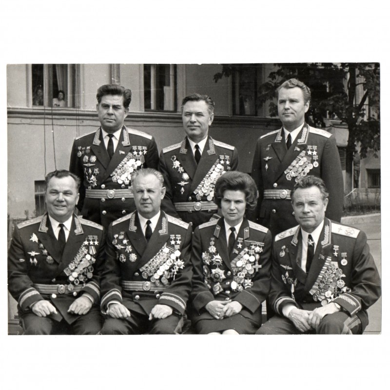 Group photo of the heroes of the Soviet Union