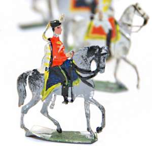 A set of tin soldiers, belonging to the officers of the Main Directorate of the General Staff