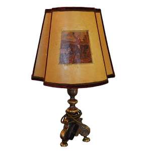 Table lamp in a hunting style