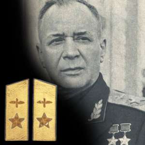 Shaped shoulder straps 1955 Marshal of aviation A. A. Novikov