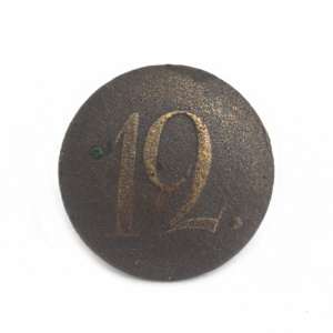 Button regimental lower ranks of the RIA with the number "12"