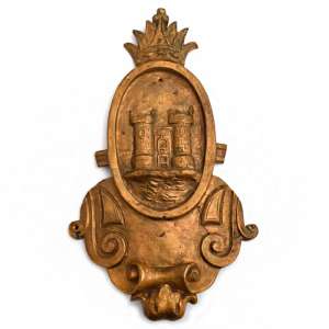 Bronze coat of arms - decoration barracks L-GW Kexholm regiment