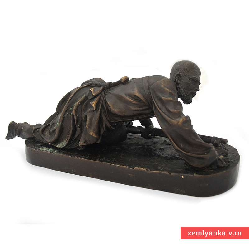 Bronze sculpture "the Circassian in ambush", E. Lanceray