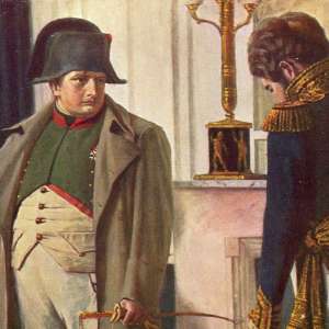 Postcard "Napoleon and Lauriston"