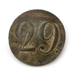 The regimental button with the number "29"