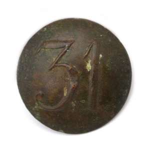 Buttons with regimental number "31"