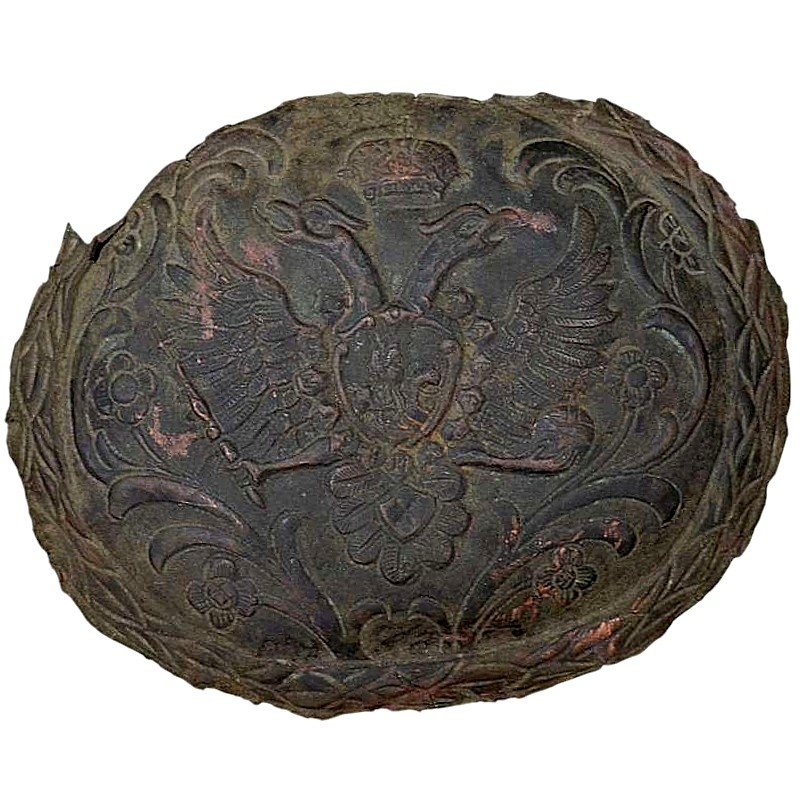 Russian bronze trim on the armour (?) the mid-eighteenth century