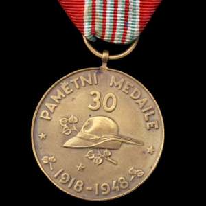 Medal of the jubilee collection of the volunteer forces in Italy 1918-1948 gg