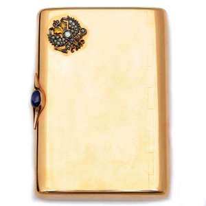 Gold cigarette case, a gift from the office EIV