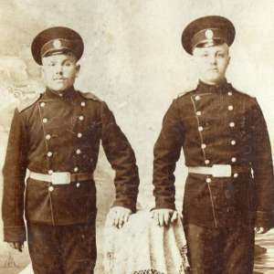 Photo of the gunners of the fortress artillery RIA 