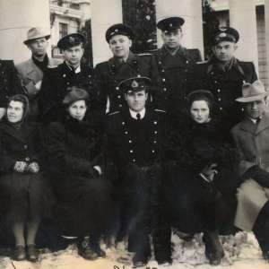 Photo of army officers and naval officers of the USSR