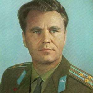 Postcard with portrait of cosmonaut V. A. Shatalov