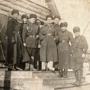 Photo group of officers of the red army