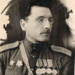 Photo of Lieutenant of the red army with military awards