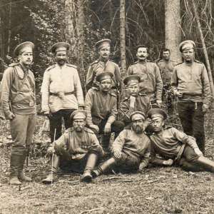 Photos of soldiers L-Guards of the Preobrazhensky regiment at the front