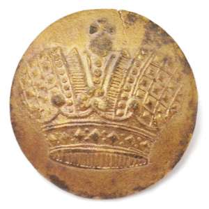Button from the uniform of one of the lower rank of "chief" regiments of RIA