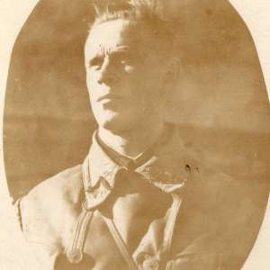 Photo of Lieutenant of the red army in the jacket of the sample in 1934