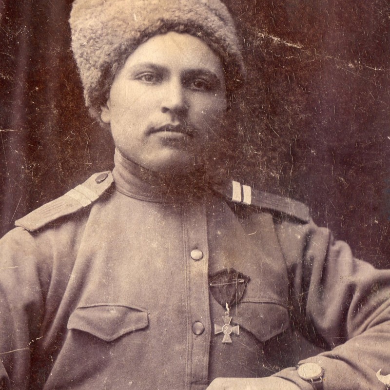 Photo of the St. George cross, Jr., non-commissioned officer of the 405 infantry regiment Lgovskiy