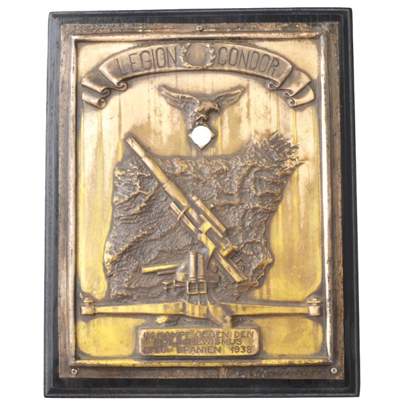 Commemorative plaque of the Legion "Condor"