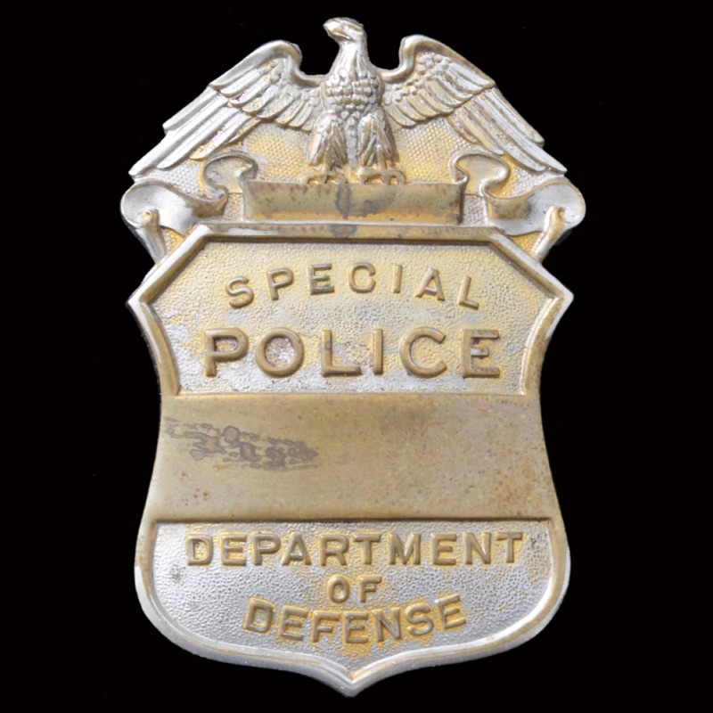Personal sign American employee of the special police