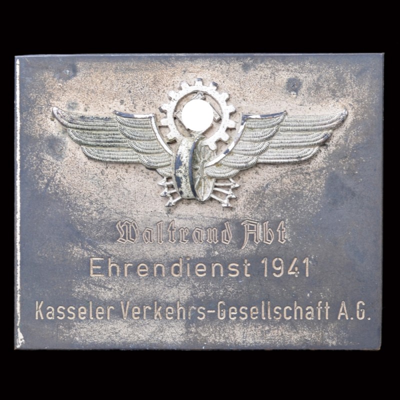 Award plaque German officer DRB