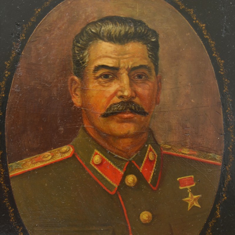Portrait Of I. V. Stalin, Palekh