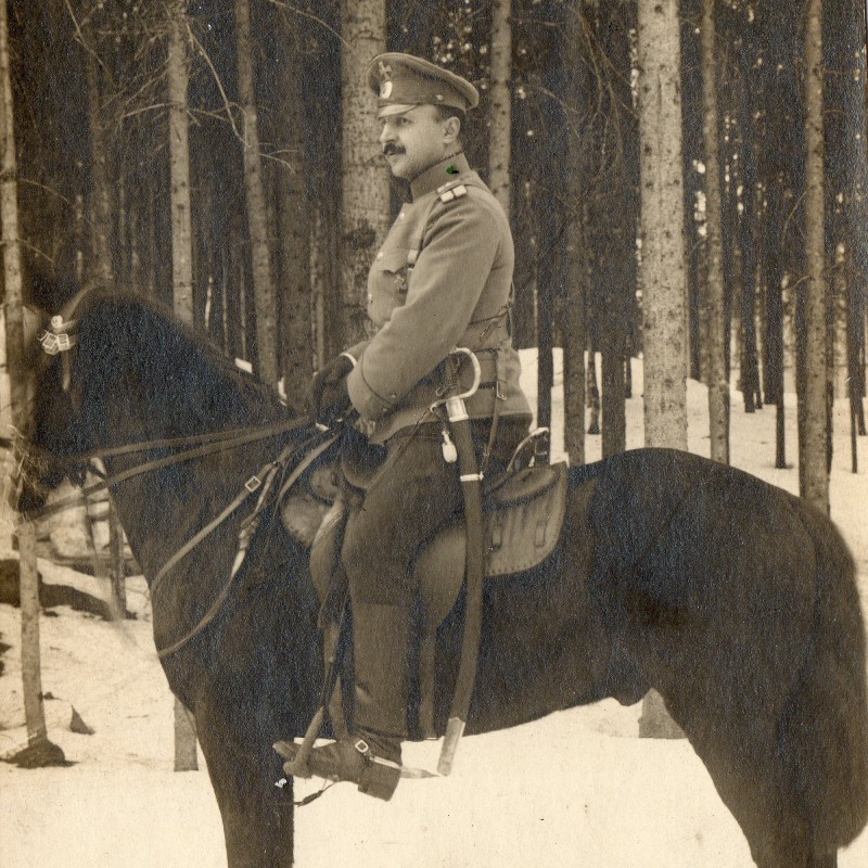 Photo of Lieutenant of the 60th lightweight battery State militia V. I. Lazarev