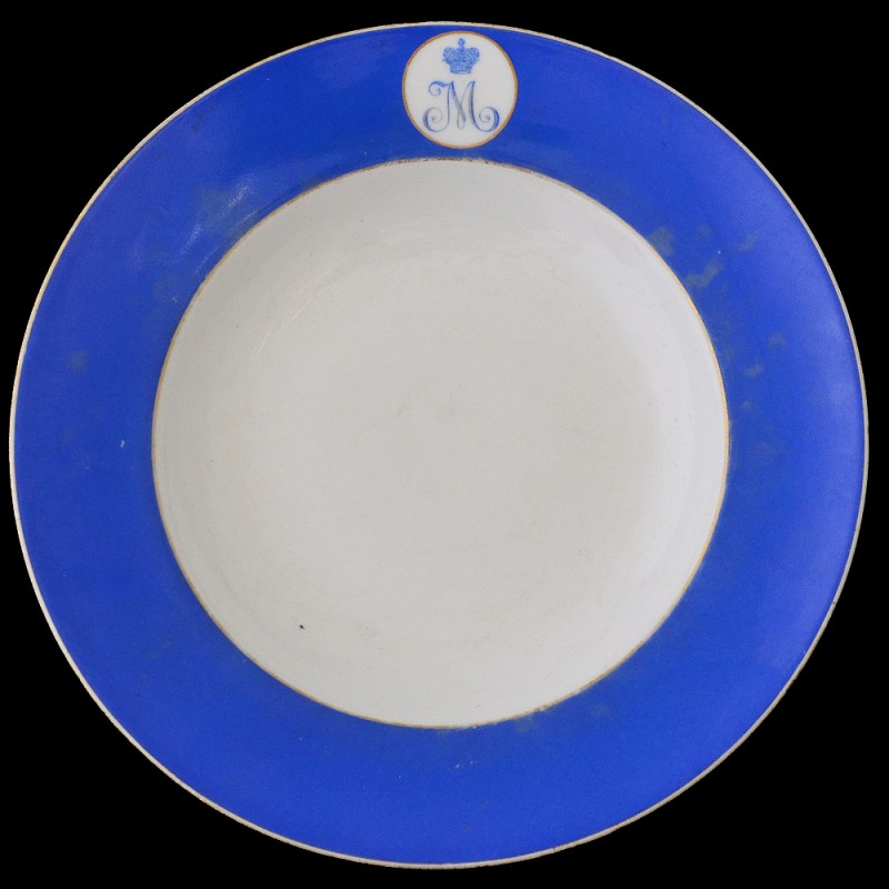 Plate from the dining room of the Mikhailovsky Voronezh cadet corps