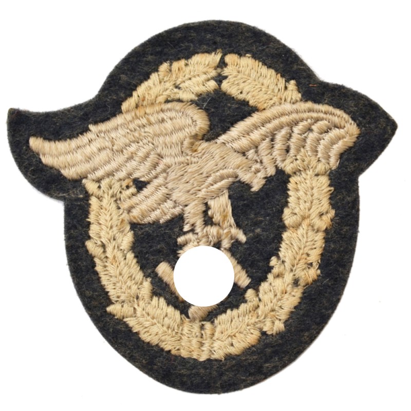 Embroidered version of the qualifying sign of the observer of the Luftwaffe