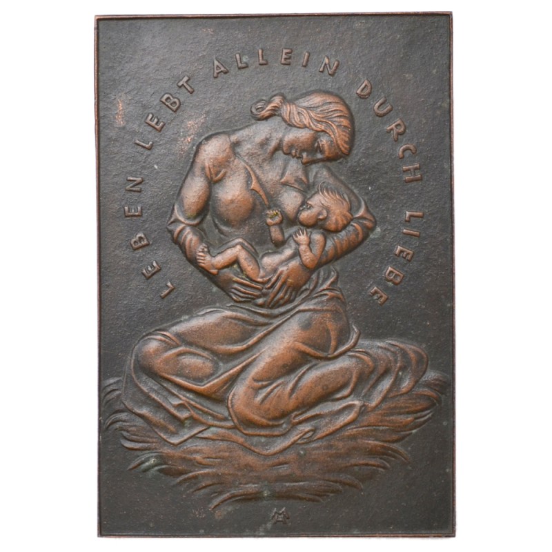 Bronze award plaque German mother