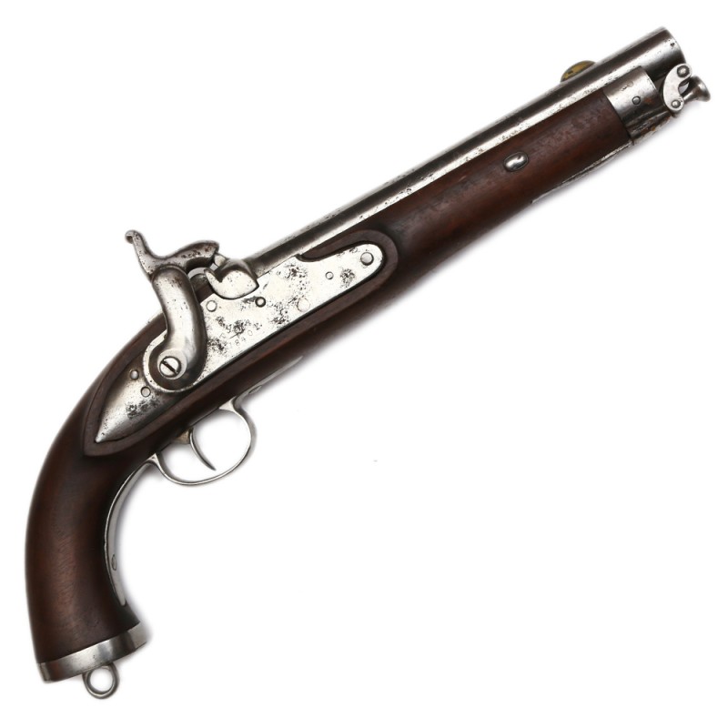 Russian percussion pistol, converted from flintlock