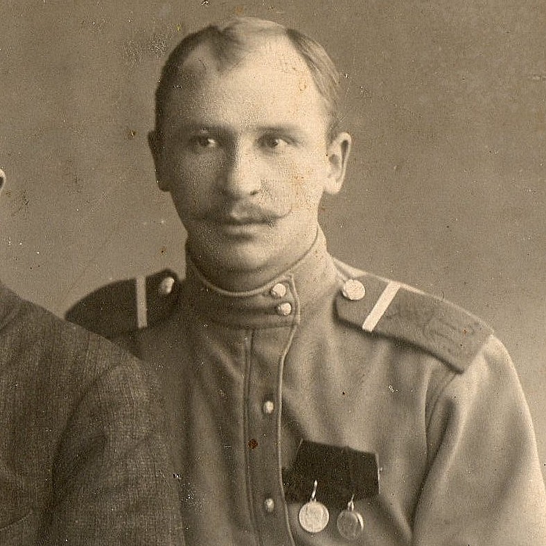 A rare photo of the corporal of the Petrograd military police Telegraph