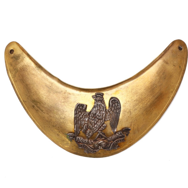 The cervical plate (gorget) of the French guard period of the Third Republic
