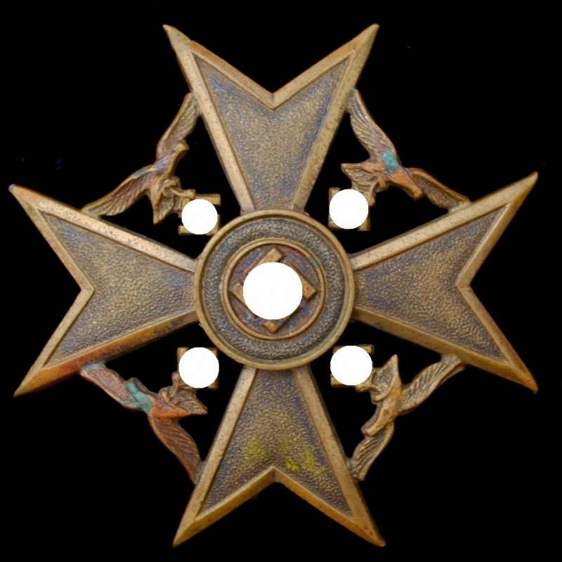 Spanish cross without swords in bronze