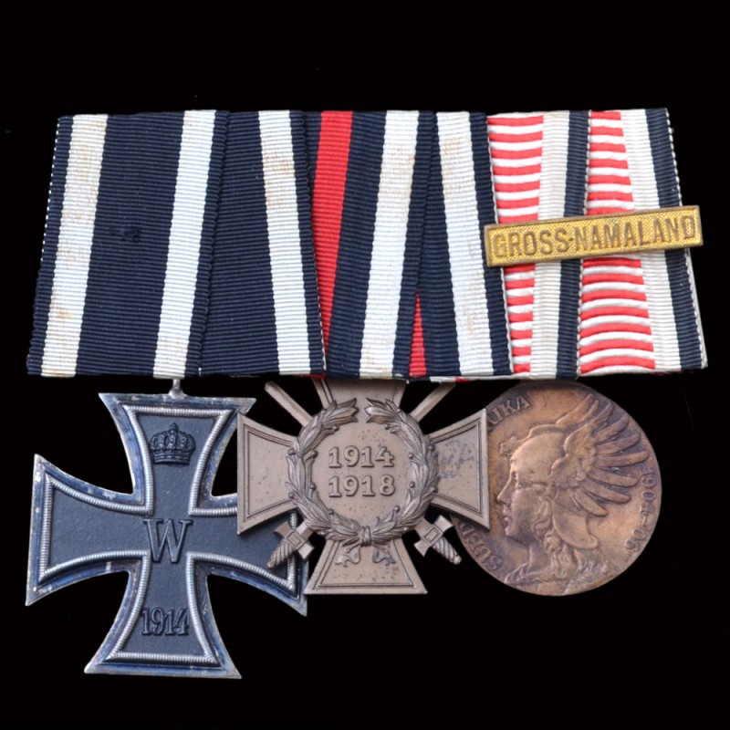 Shoe with decorated veteran of the German campaign in Namibia